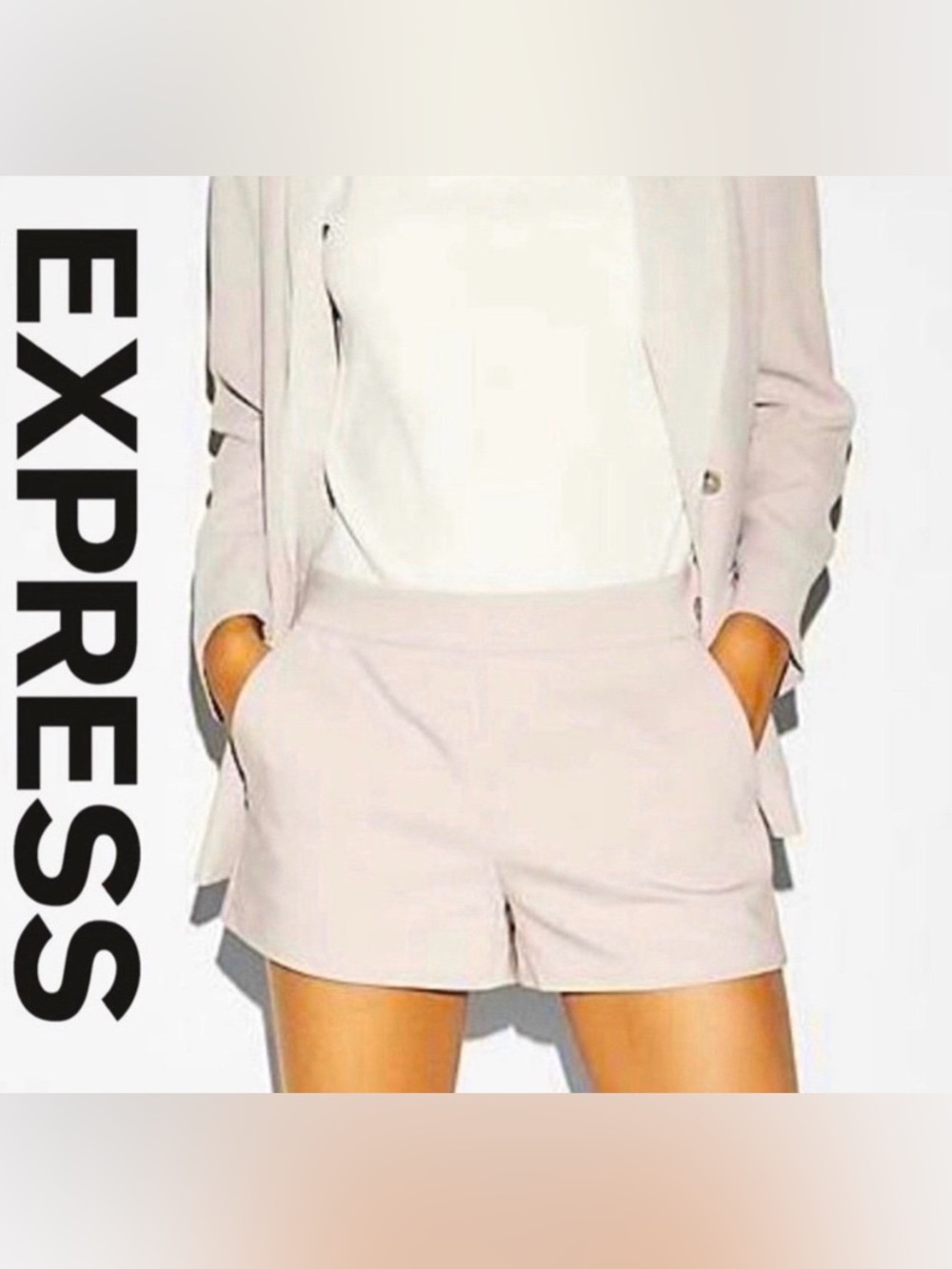 Express Dusty Pink Shorts Mid Rise Stretch Size 10 PRICE FIRM